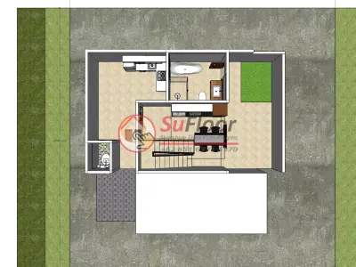 House 10x9m code 653 - Sketchup 3D model 3D model 3D model