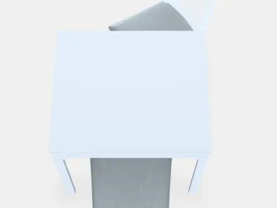 EKEDALEN - EKEDALEN Table and 2 chairs 2 Low-poly 3D model