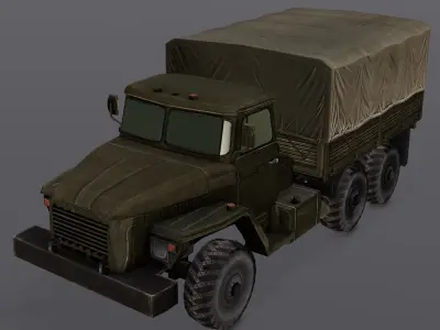 Load Truck 3D Model  Low-poly 3D model
