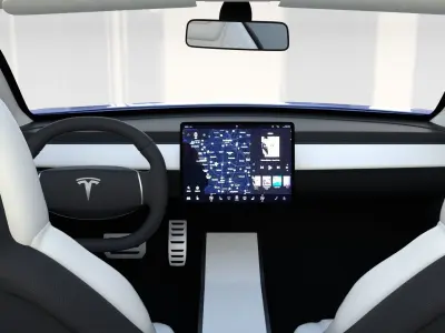 2017 Tesla S-X-3 Collection w chassis and interior 3D model