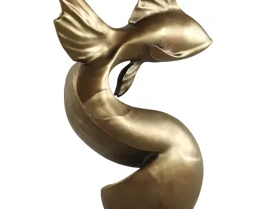fish statue 3D model