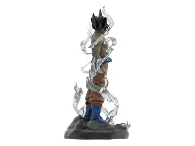 Songoku Super Saiyan Low-poly 3D model