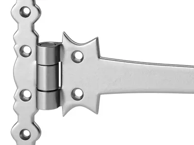 Black Wrought Iron Strap 3D model