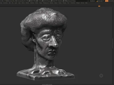 human head modern sculpture 3d print model 91 3D print model