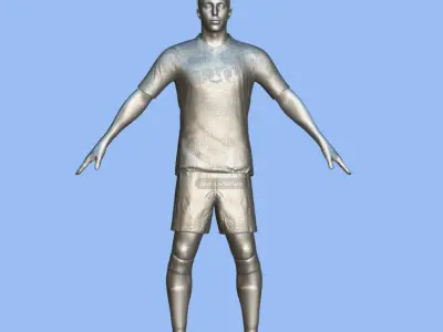 T-P Rigged Salem Al-Dawsari Al-Hilal 3D model