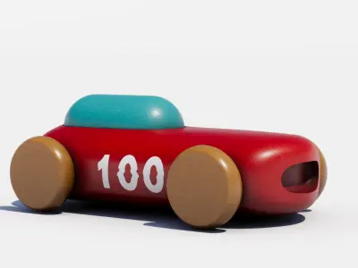 toy car Low-poly 3D model by My-Asset