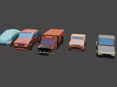 Urban transport Free low-poly 3D model