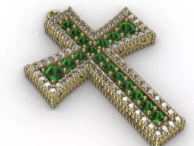 Colgante cruz 3D print model