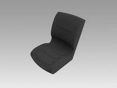 loader excavator seat 3D model