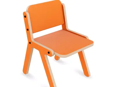 Chair 2 Low-poly 3D model