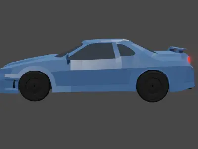 LowPoly Nissan Skyline Low-poly 3D model