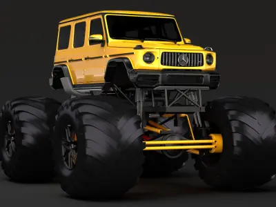 Monster Truck Mercedes AMG G 65 3D model