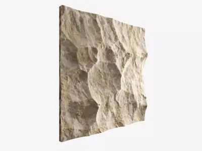 446-RockPanel sandstone wall texture 3D model
