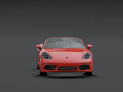 Porsche 718 boxter S Low-poly 3D model