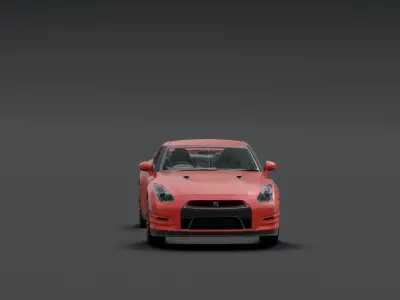 Nissan GTR VT Low-poly 3D model