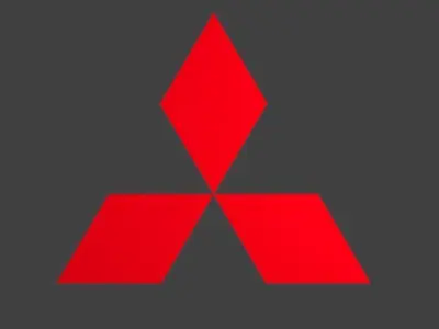 Mitsubishi Logo Low-poly 3D model