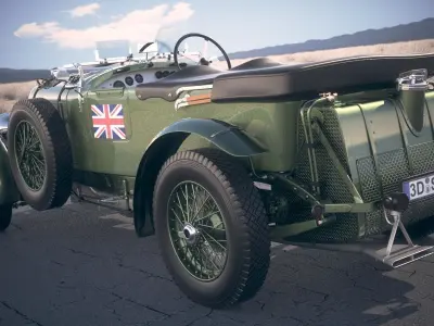 Bentley 4-5 blower 1929 desertstudio 3D model