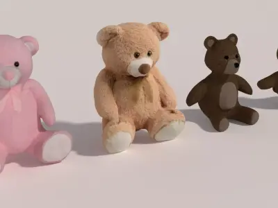 4 Teddy Bear 3D model