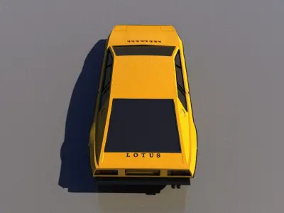Lotus Espirit S1 1976 Low-poly 3D model