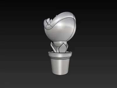 Super Mario Eating Flower 3D Print Ready Model 3D print model