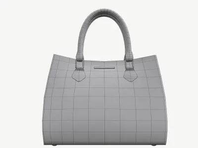 Leather bag Low-poly 3D model