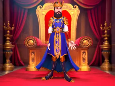 Royal Blue Monarch model pack Low-poly 3D model