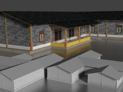 Rumah Beton 011-020 FBX 3D model