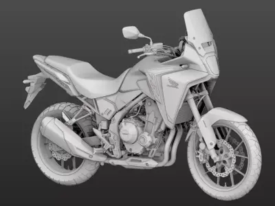 2024 Honda NX500 3D model 3D model