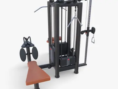 4 Multi station jungle machine V2 3D model