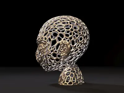 Baby Voldemort Voronoi 3D print model