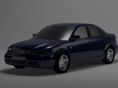Audi 2006 Low-poly 3D model