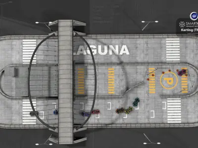 SmartCARS AI Karting Simulations 1 3D model