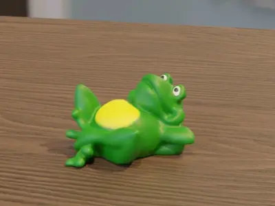 The lazy frog is resting Free 3D print model