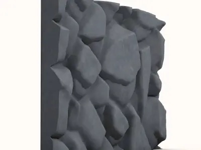 Dense Quartzite Partition Asset 3D model