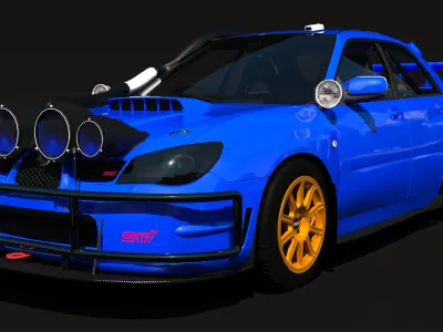 Subaru Impreza WRX STi Realistic 3D model