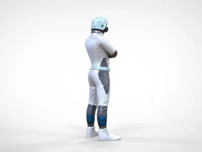 N5 Race Driver with NHRA Racing Helmet 3D print model