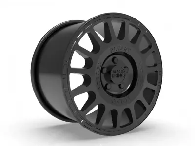 black rhino rim design 3D print model buy