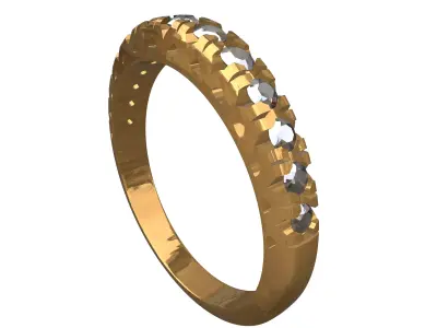 Diamond Ali Ring 3D Model VR Low-poly 3D model