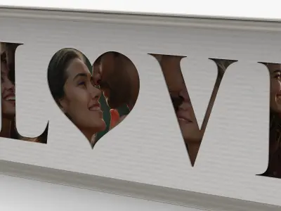 Love Sign Frame 3D model