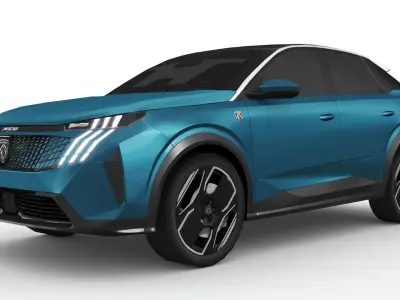 Peugeot e-3008 2024 Low-poly 3D model