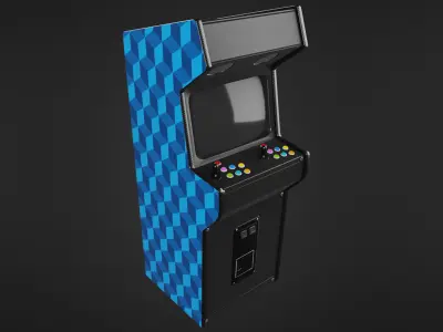 Arcade Machine Low-poly 3D model
