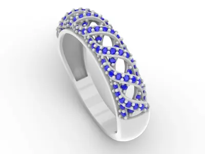 Jewelry Diamond Ring Model RG46 Free 3D print model