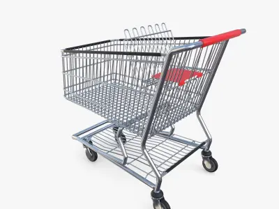 Shopping cart v6 3D model