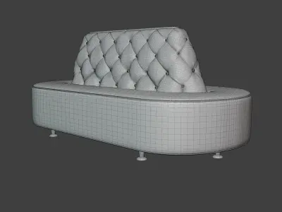 Tufted Sofa 3D model