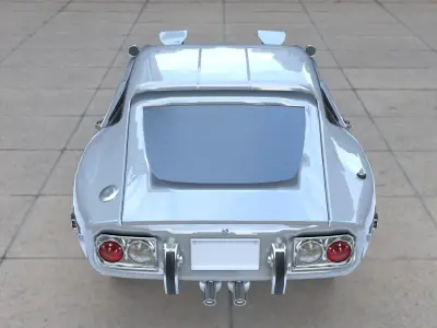 Toyota 2000 GT Low-poly 3D model