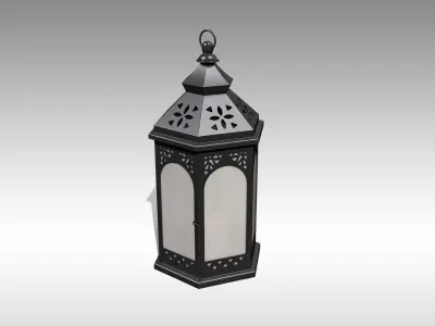 Metal Lantern 01 Low-poly 3D model