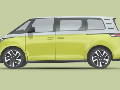 Volkswagen ID Buzz Low-poly 3D model