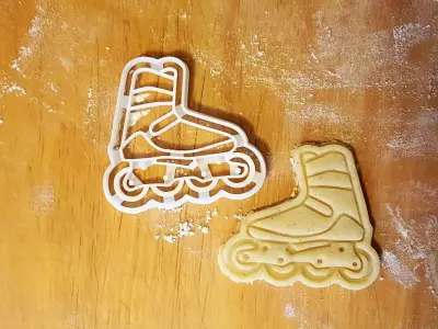 Inline roller skate cookie cutter 3D print model