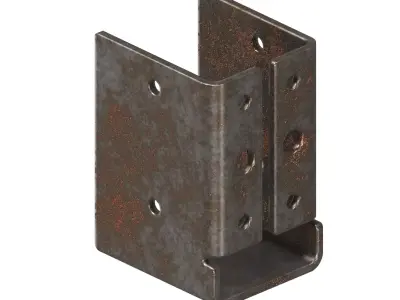 Rusty Joist Bracket 3D model