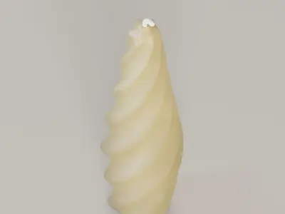  Twisted candle  3D model